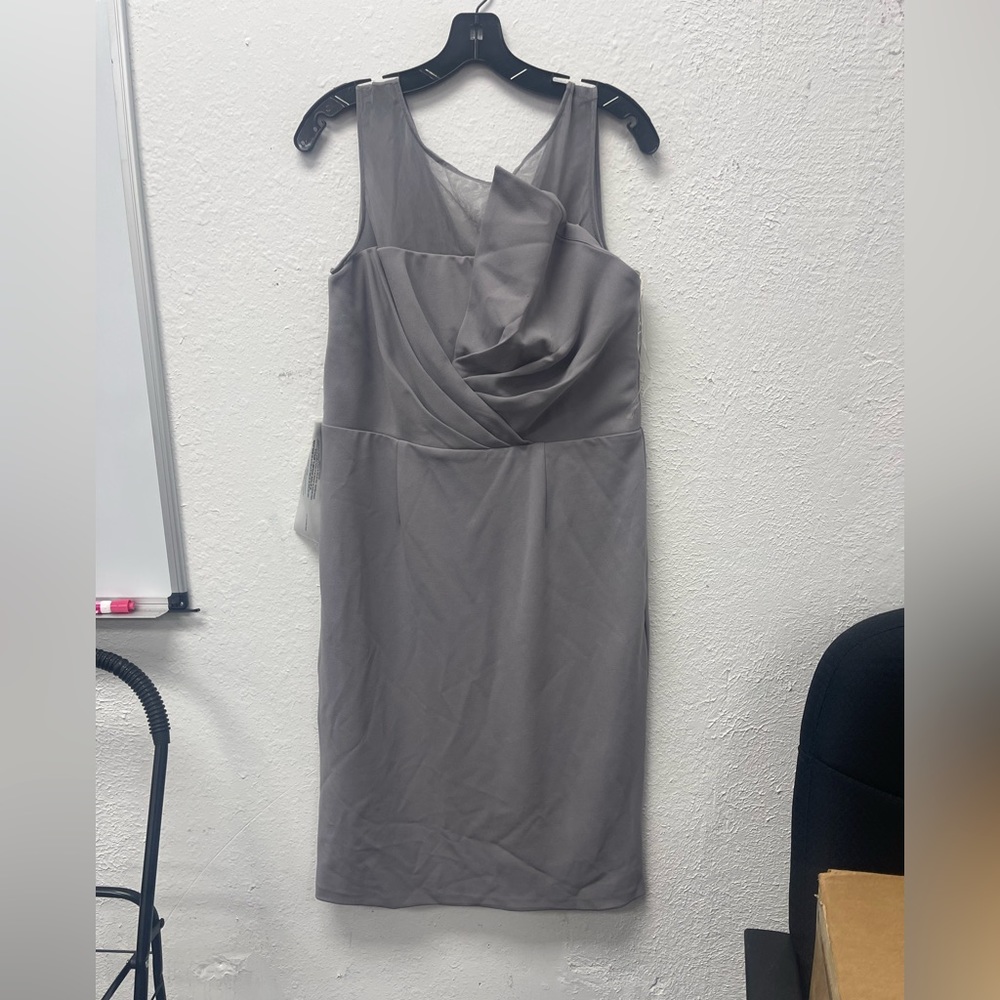 JS collection cocktail dress cool grey new with tags